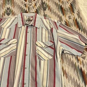 Striped Western Shirt for Men